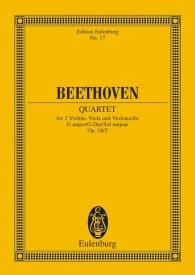 Beethoven: String Quartet G major Opus 18/2 (Study Score) published by Eulenburg